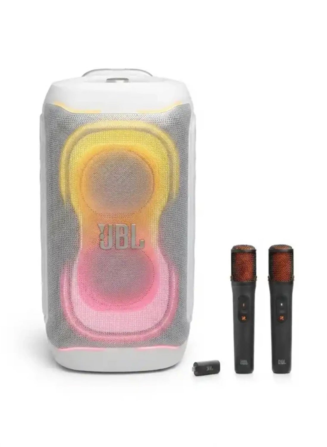 Compare JBL PartyBox 330 Wht Party Speaker with JBL EasySing Wireless Microphones JBLPB330WHTUK +JBLEASYSINGMICS white at KSA Price
