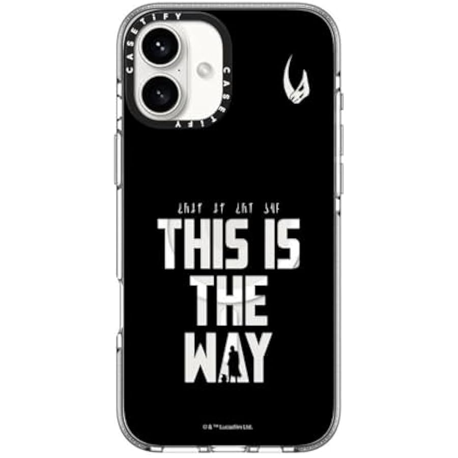 Compare Clear iPhone 16 Plus Case ?Mandalorian CoLabNot Yellowing  6.6ft Drop ProtectionCompatible with Magsafe?  This is The Way  Black Case  Clear at KSA Price