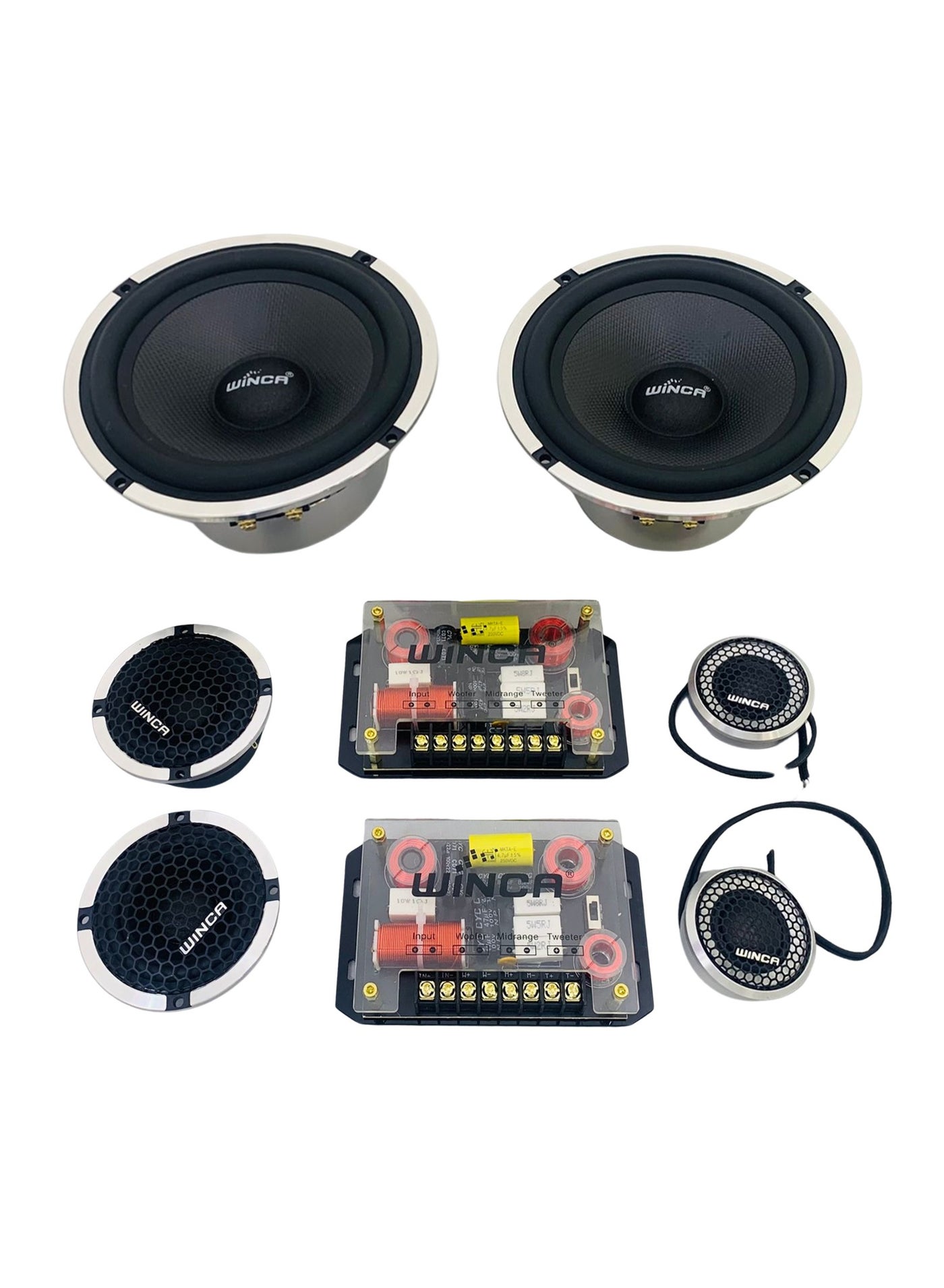 Compare DYT.65.3L Custom Fit Component 3 Way Car Speakers 6.5 2Pcs Tweeter Speakers at KSA Price