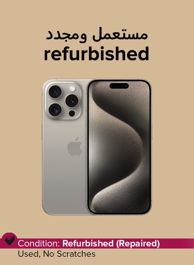 Refurbished - iPhone 15 Pro 256GB Natural…