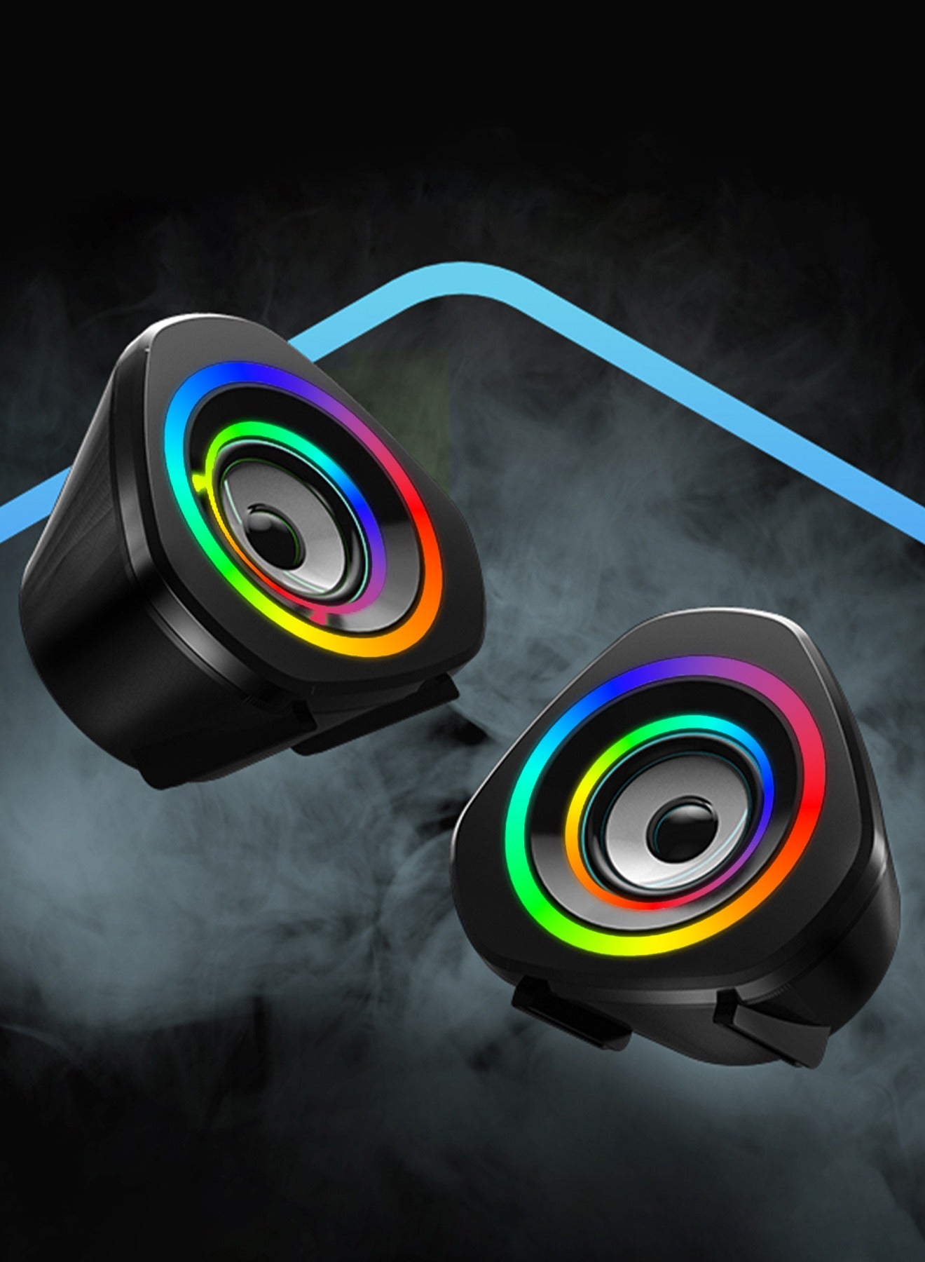 USB Computer Speakers,USB-Powered PC Gaming…