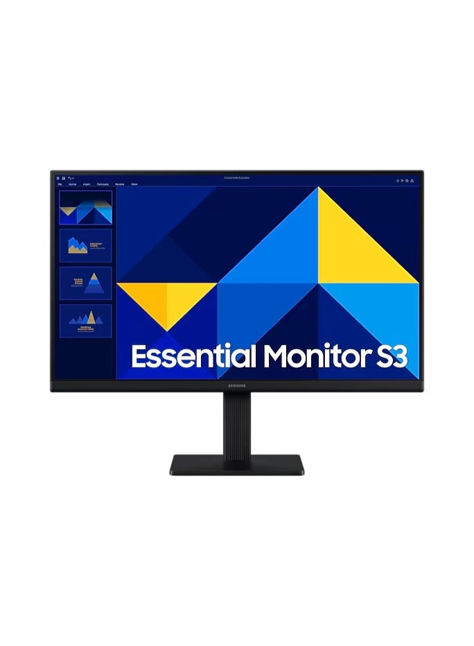 Compare 22 inch Essential Monitor S3 S30GD Full HD Monitor, 100Hz Refresh Rate, Response Time 5 GTG, IPS Panel, Game Mode, Eye Saver Mode  LS22D300GAMXUE black at KSA Price