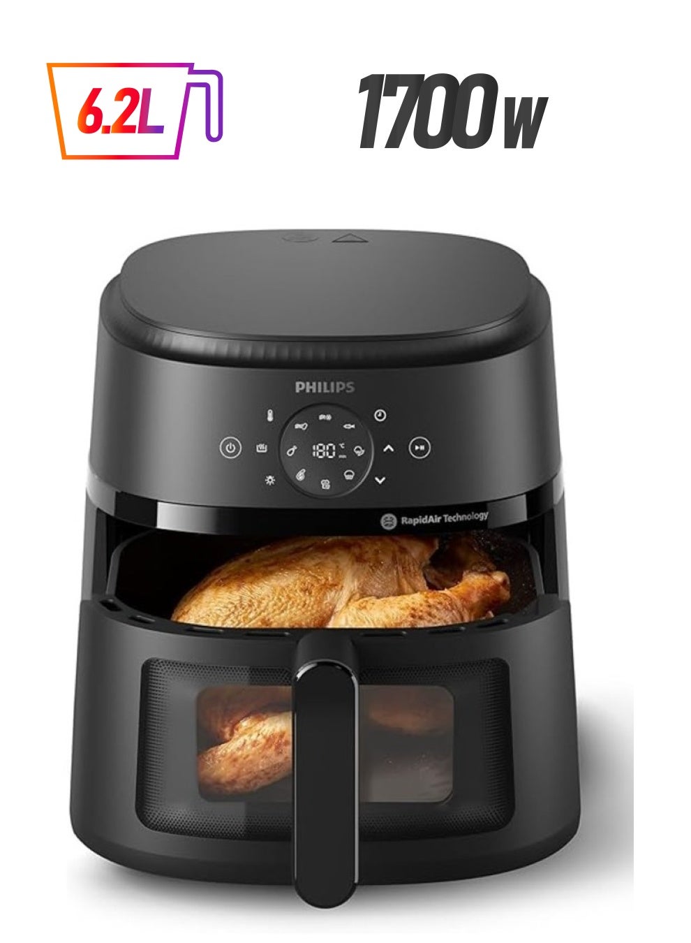 Philips Airfryer XL - 1700W, 50/60Hz, 6.2L,…