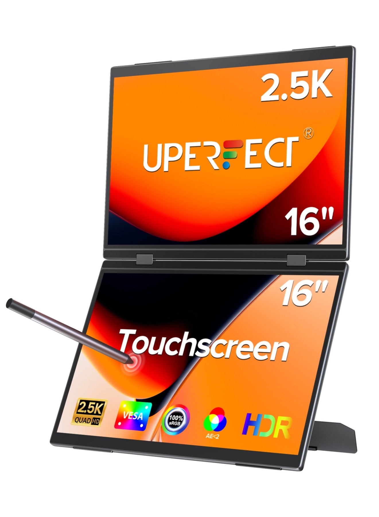 UPERFECT Portable Monitor 16 Inch Dual Monitor…
