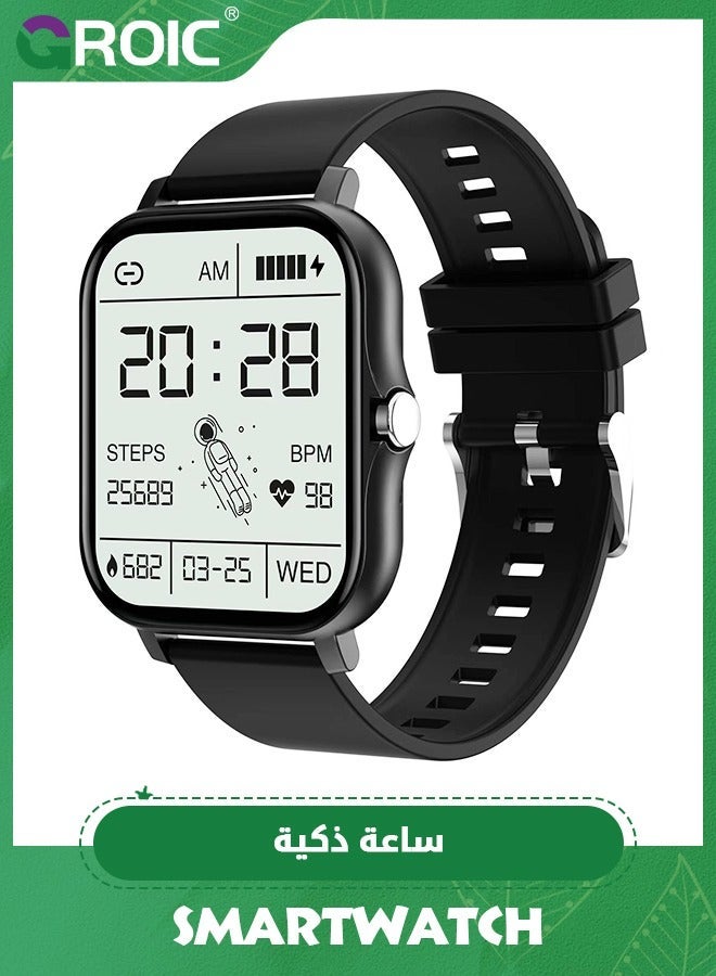 Compare Fitness Smart Watch for Women Men, Waterproof Full Touch Screen iOSAndroid Phones with Real Time Heart Rate Monitor, Oxygen Tracker Watches at KSA Price