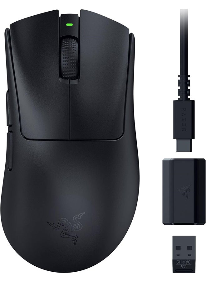 Compare DeathAdder V3 HyperSpeed Wireless Gaming Mouse, Focus X 26K Optical Sensor, 26000 DPI Sensitivity, 40g Max Acceleration, 8 Programmable Buttons, Black | RZ0105140100R3G1 at KSA Price