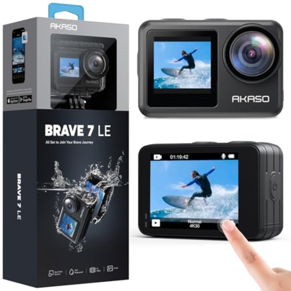 Brave 7 LE 4K30FPS 20MP WiFi Action Camera with…