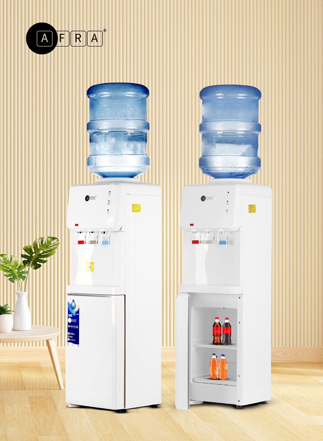 Water Dispenser with Bottom Refrigerator, 3 Taps,…