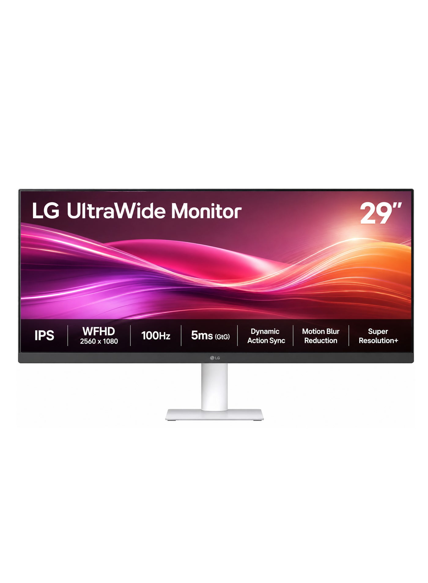 Compare 29 inch UltraWide Monitor, IPS Display, WFHD Resolution, 100Hz Refresh Rate, 5ms GtG Response Time, Dynamic Action Sync, Motion Blur Reduction Tech, Super Resolution+ | 29U531AW white at KSA Price