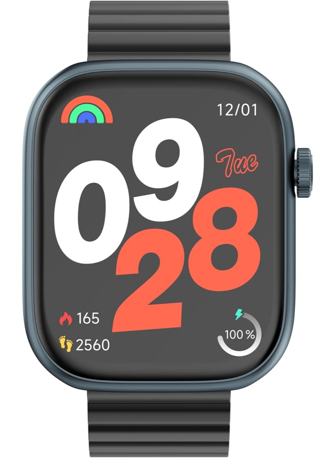 Compare FRAME Lite ST2 Smartwatch – 1.96 Full View IPS Display, Bluetooth Calling, Magnetic Strap, Heart Rate & SpO2 Monitoring, Compatible with Android & iOS – Blue + BlackRed Strap at KSA Price