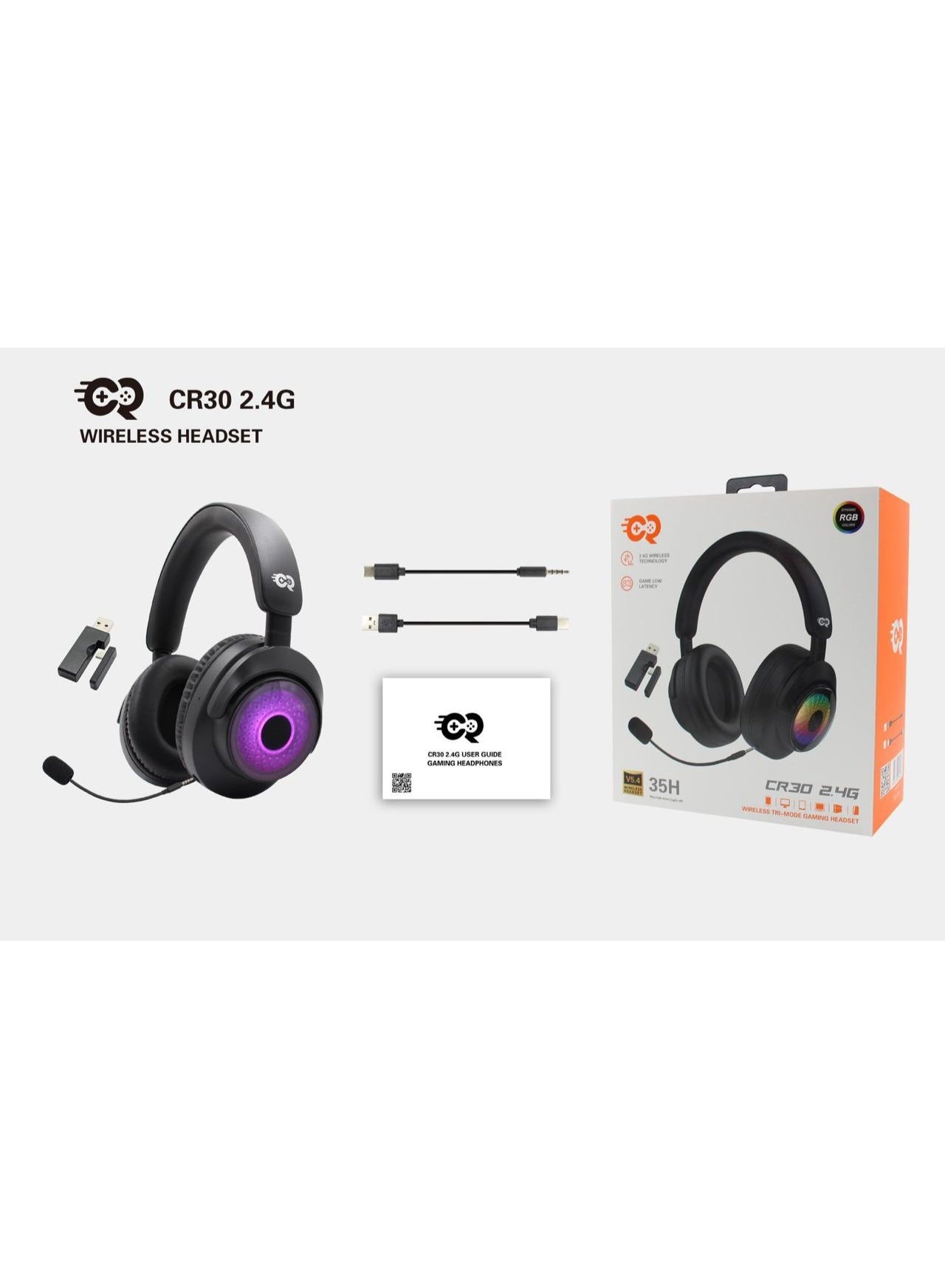 Compare Gamer Headset CR30 Black at KSA Price