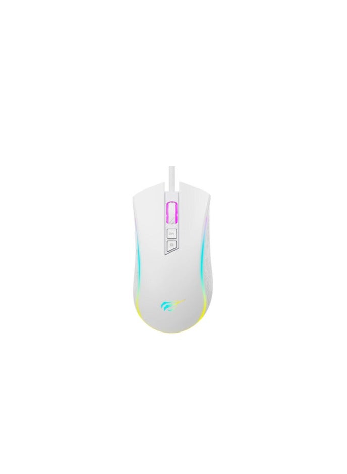 Compare MS1034 RGB Backlit Programmable Gaming Mouse, A725F chip, 7 Buttons, White | HVMSMS1034WHM at KSA Price
