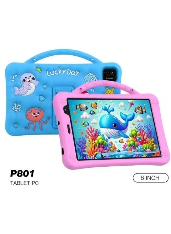 Compare Telzeal P801 Kids Tablet 8Inch Android 13, 8GB RAM 512GB ROM, Dual SIM, 5000mAh Battery, Dual Camera, WiFi, Bluetooth, Stylus & Protective Case â€“ Pink at KSA Price
