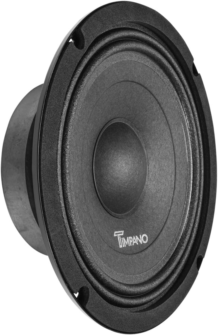 Compare Timpano 8 Inch Shallow Car Speaker 700 Watts TPTMB84 Slim Shallow Profile 4 Ohm Midbass Loudspeaker at KSA Price
