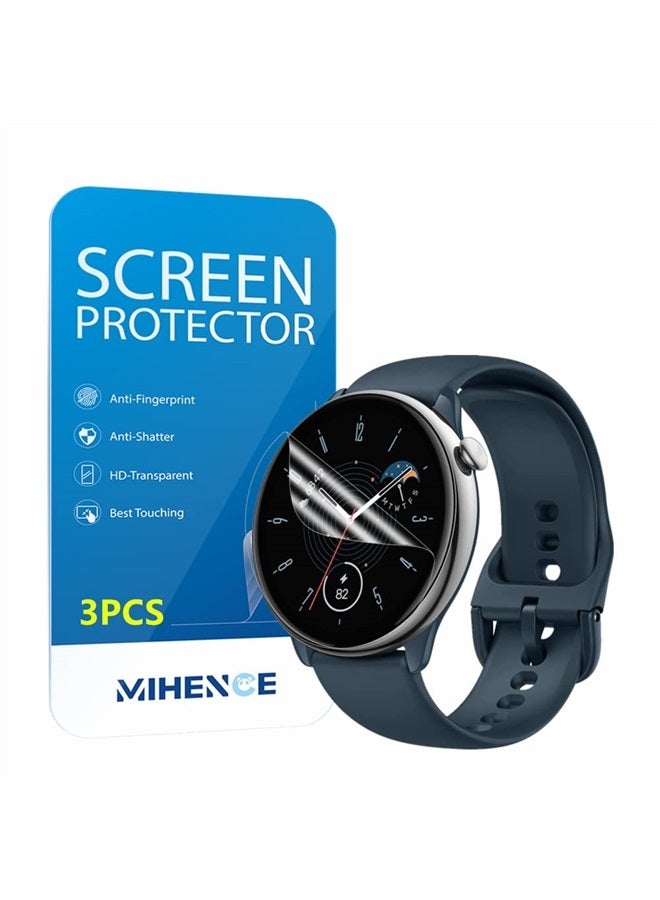 Compare Compatible for Amazfit GTR Mini Screen Protector, HD Full Coverage Invisible TPU Screen Protector Compatible for GTR Mini Smart Watch 3PCS at KSA Price
