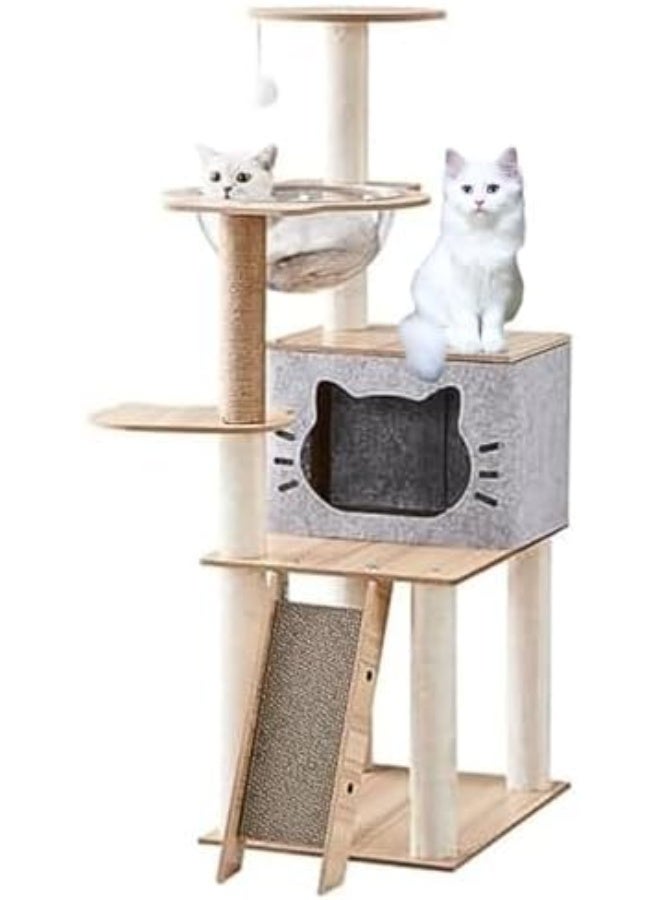 Multi-Level Cat Tree Tower for Large Cats -120x49x39cm…