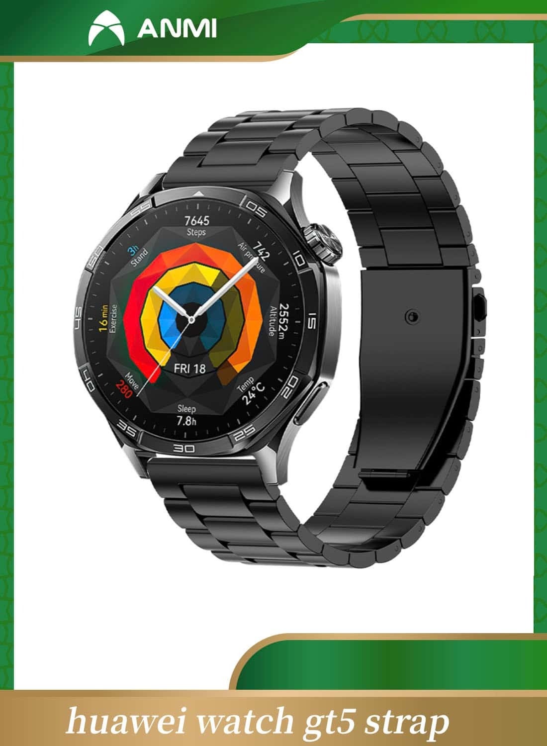Compare Stainless Steel Band Compatible with Huawei Watch GT5GT5 Pro 46mm 2024, 22mm Stainless Steel Metal Strap for Huawei Watch GT4GT4 ProWatch 44 Pro, Business Style for Men Women at KSA Price