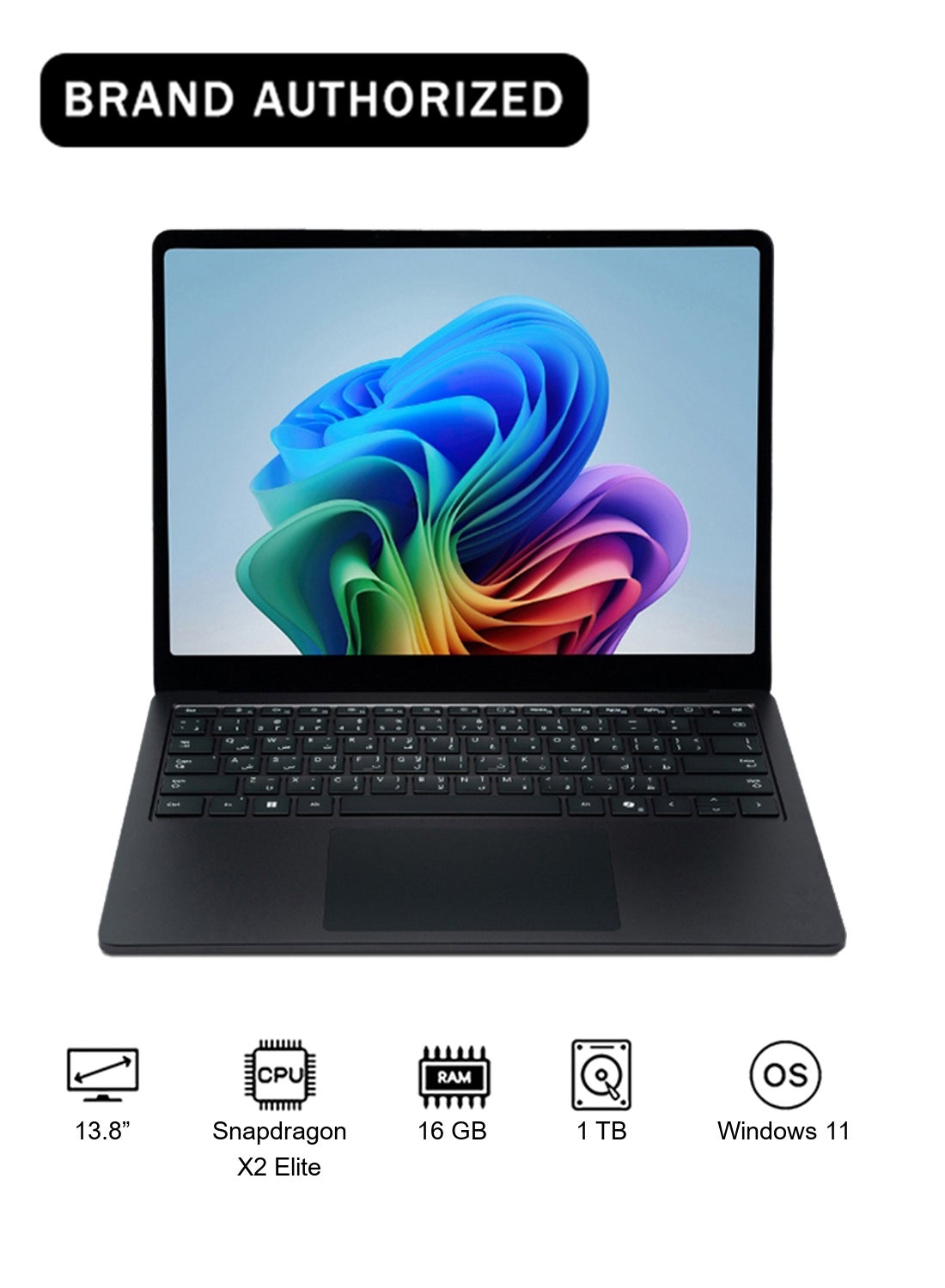 Compare Surface Laptop Copilot+PC With 13.8 Inch 120Hz Touch Display, Snapdragon X2 Elite Processor 16GB RAM DDR5 1TB SSD Black Black at KSA Price