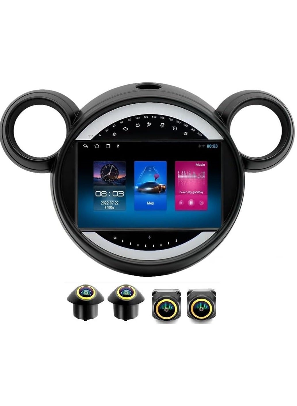 Compare Android Car Stereo for Mini Cooper 20112016 4GB RAM 64GB ROM Support Carplay, MLink WiFi BT, Radio GPS, 9 Inch IPS.QLED, Touch Screen with 360D Camera Included at KSA Price
