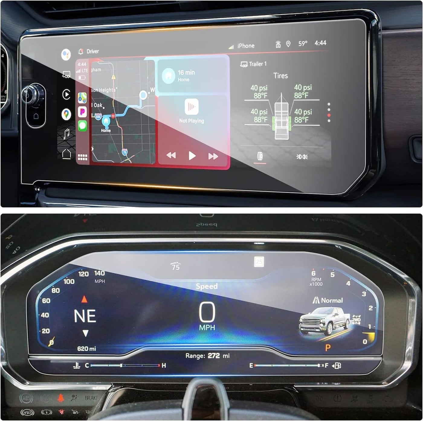 Compare YEE PIN GMC Sierra Screen Protector 13.4 for 20222023 1500 AT4, Main Screen & Speedometer Accessories at KSA Price