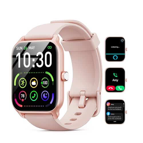 Compare Smart Watches for Women Men, 2025 Smartwatch 1.85Alexa Fitness Tracker Smart Watch Compatible for Android iPhone with Bluetooth Call AnswerMake, 3ATM Waterproof Heart RateSleepSpO2 Monitor 120+ at KSA Price