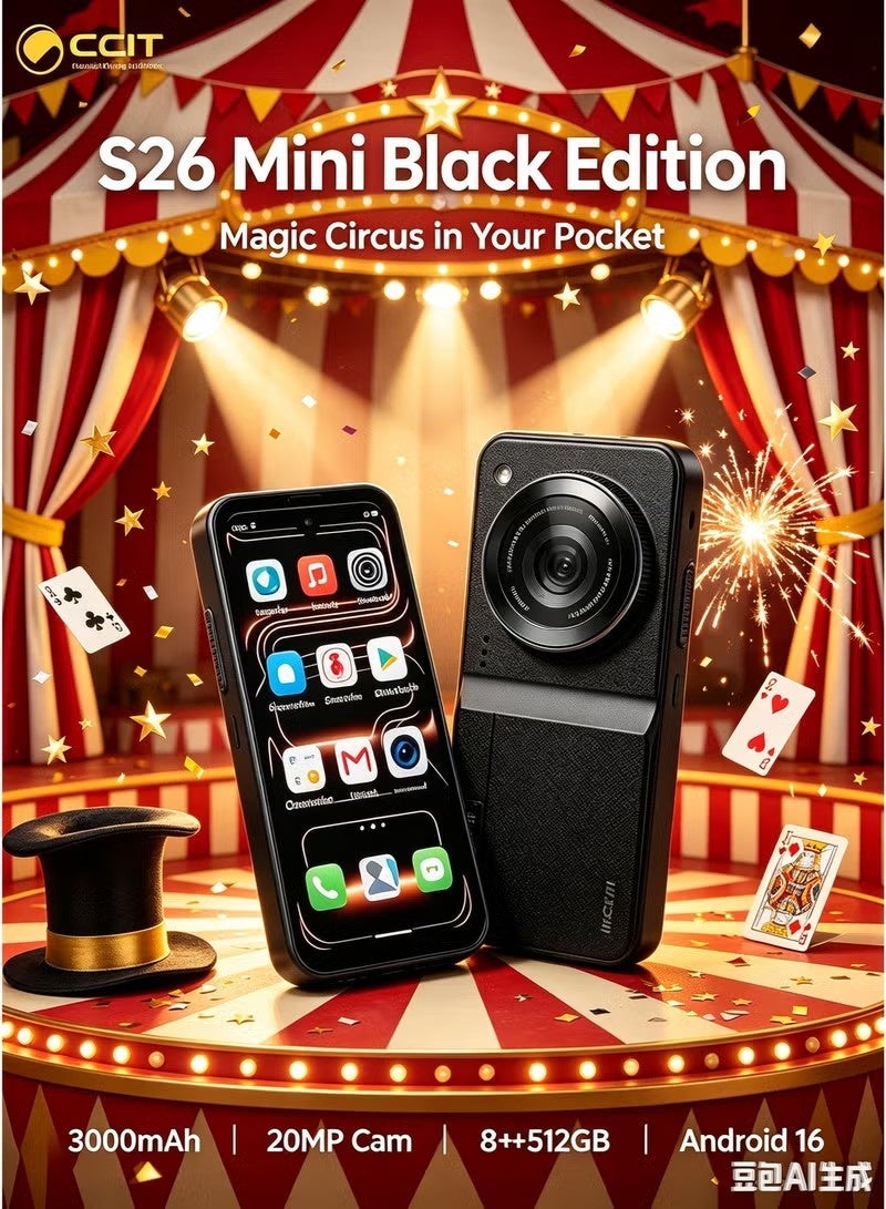 CCIT S26 Mini Smartphone Black Edition, 8GB…
