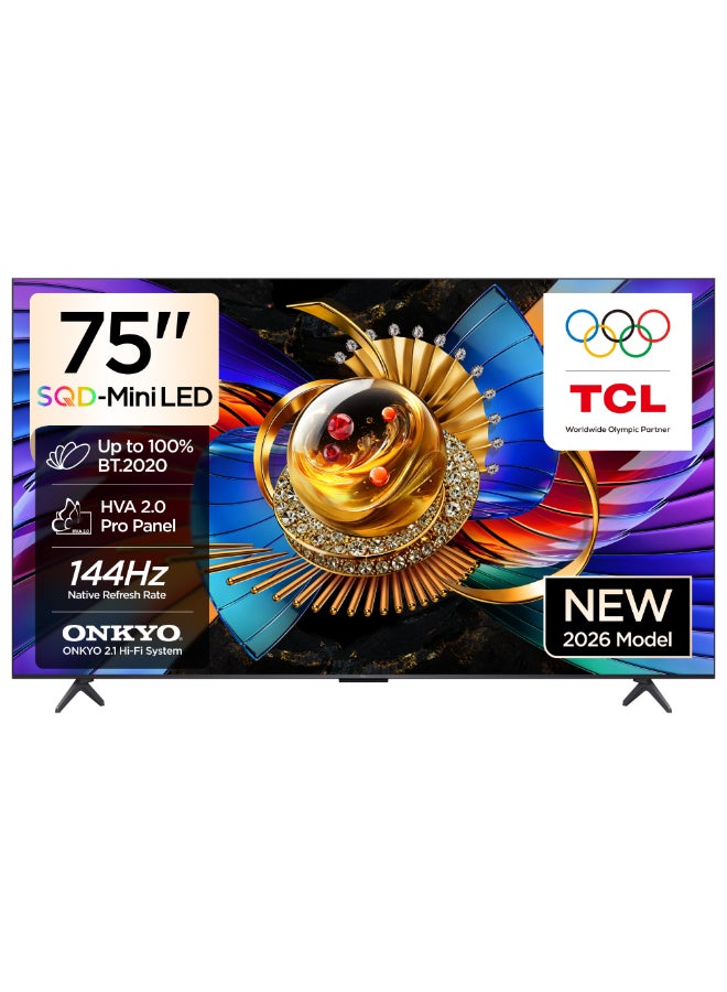 75 Inch 4K SQD-Mini LED Google Smart TV,…