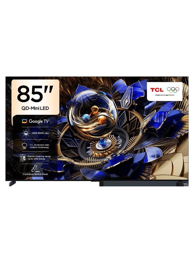 Compare Television 85 Inch Smart TV 4K QDMini LED Gaming Google TV, 144Hz Native Refresh Rate, Precise Dimming Series Up to 14112 Zones, AiPQ Pro Processor, HDR 6500 nits, FlatThin Design 2025 Model 85X11K black at KSA Price