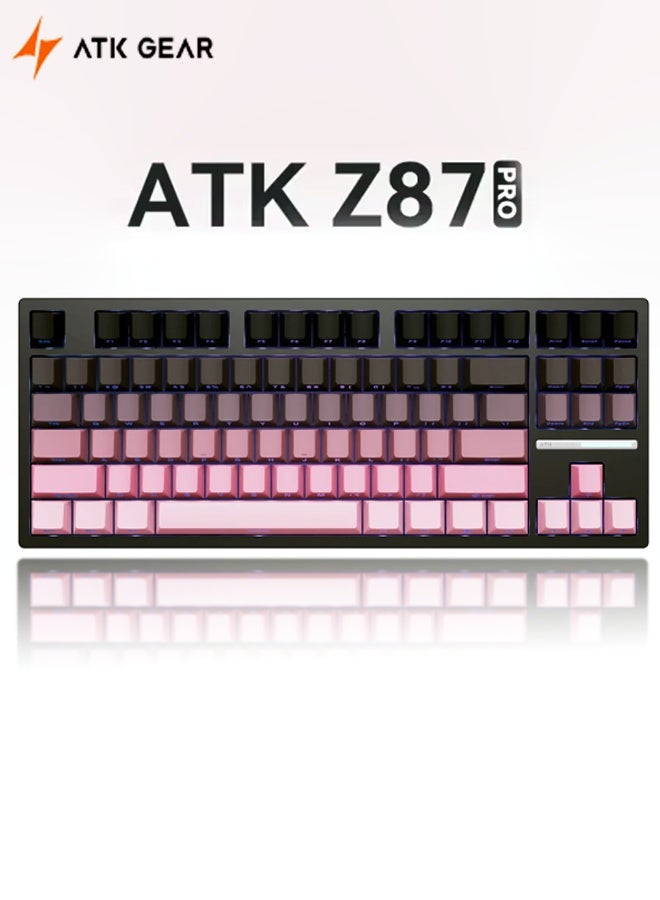 Compare ATK Wireless Mechanical Keyboard, supports Bluetooth and three connection methods: USBC  2.4G  Bluetooth 8000mAh battery, 16.7 million color RGB, full hotswappable keys, 1ms ultralow latency, FPSMOBA gaming mechanical keyboard, at KSA Price
