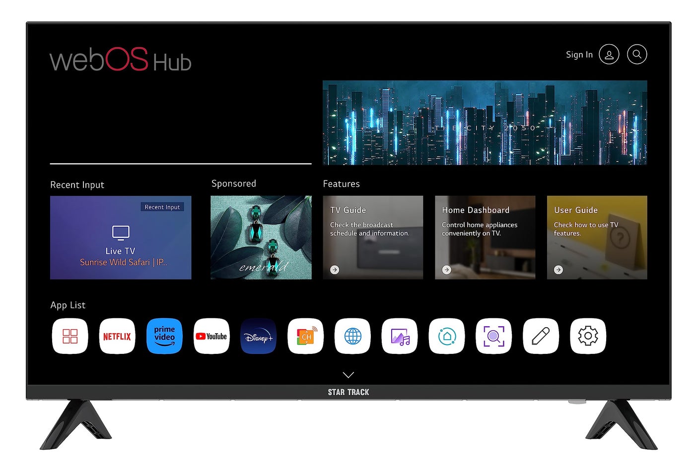 Compare 50Inch 4K UHD LED Smart TV with WebOS, WiFi, Netflix, YouTube and Prime Video at KSA Price