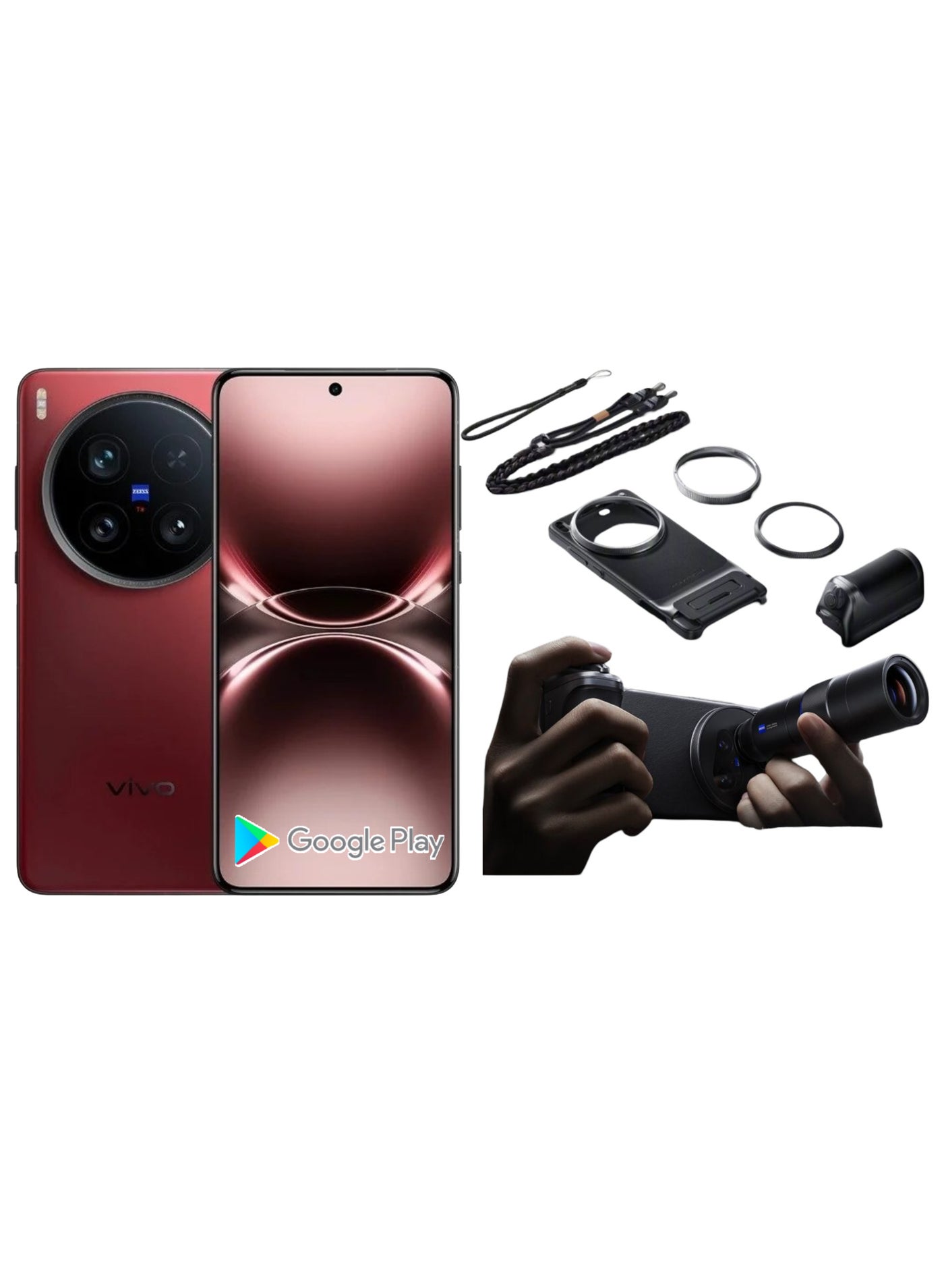 Compare Vivo X200 Ultra Red 1TB 16GB RAM Cell Phone 200.0MP Camera Snapdragon 8 Elite 90W Charge 6000mAh Battery 6.82? AMOLED 120HZ |Chinese Spec | Experience vivid visuals on the 6.82inch 2K AMOLED display with a 120Hz refresh at KSA Price