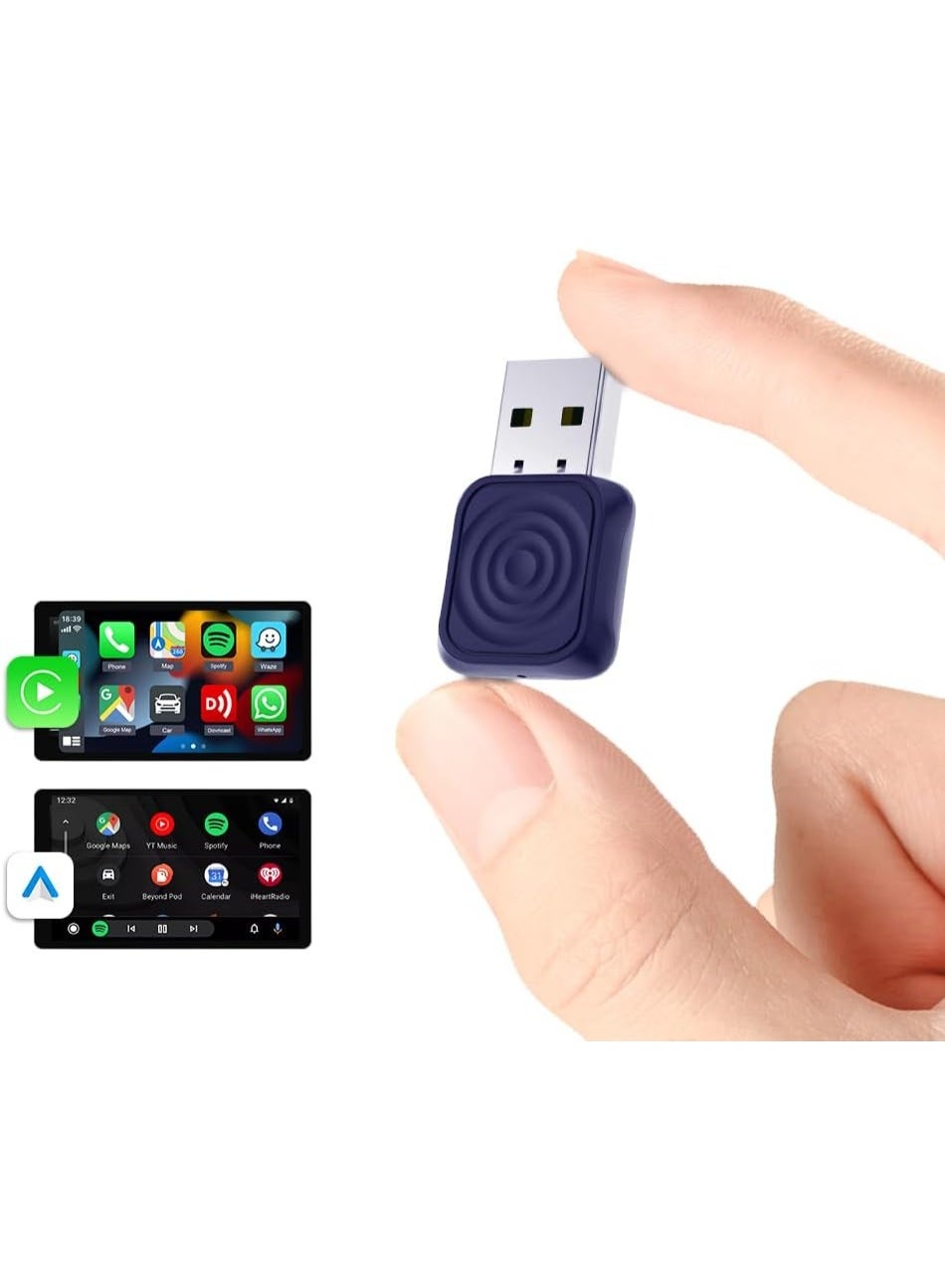 Wireless USB CarPlay & Android Auto Adapter – Plug…