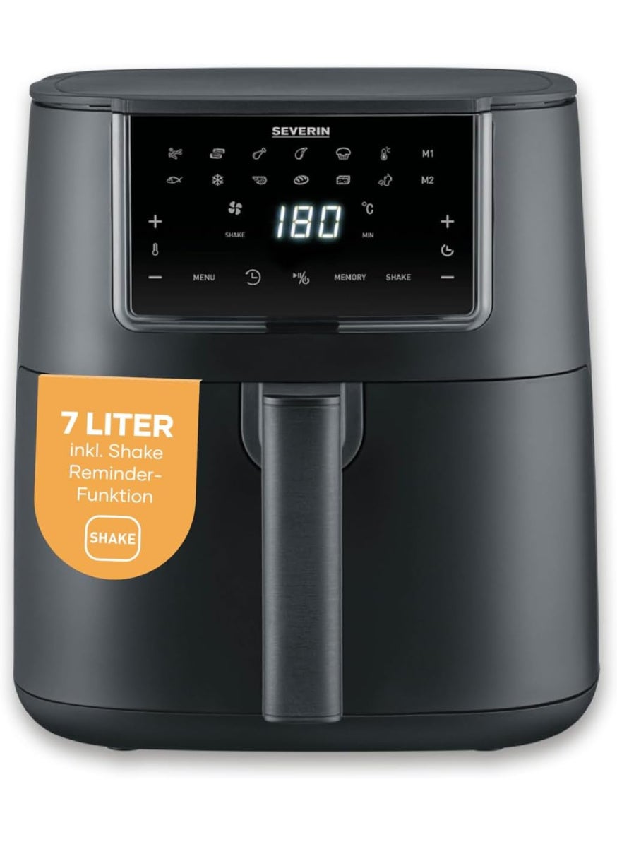 Compare Severin FryLight FR 2462 Single XXL Hot Air Fryer, 7 L, 11 Automatic Programmes, Touch Display, Versatile Preparation, Memory Function, Keep Warm Function, NonStick Coating, 1700 W, Black, FryLight at KSA Price