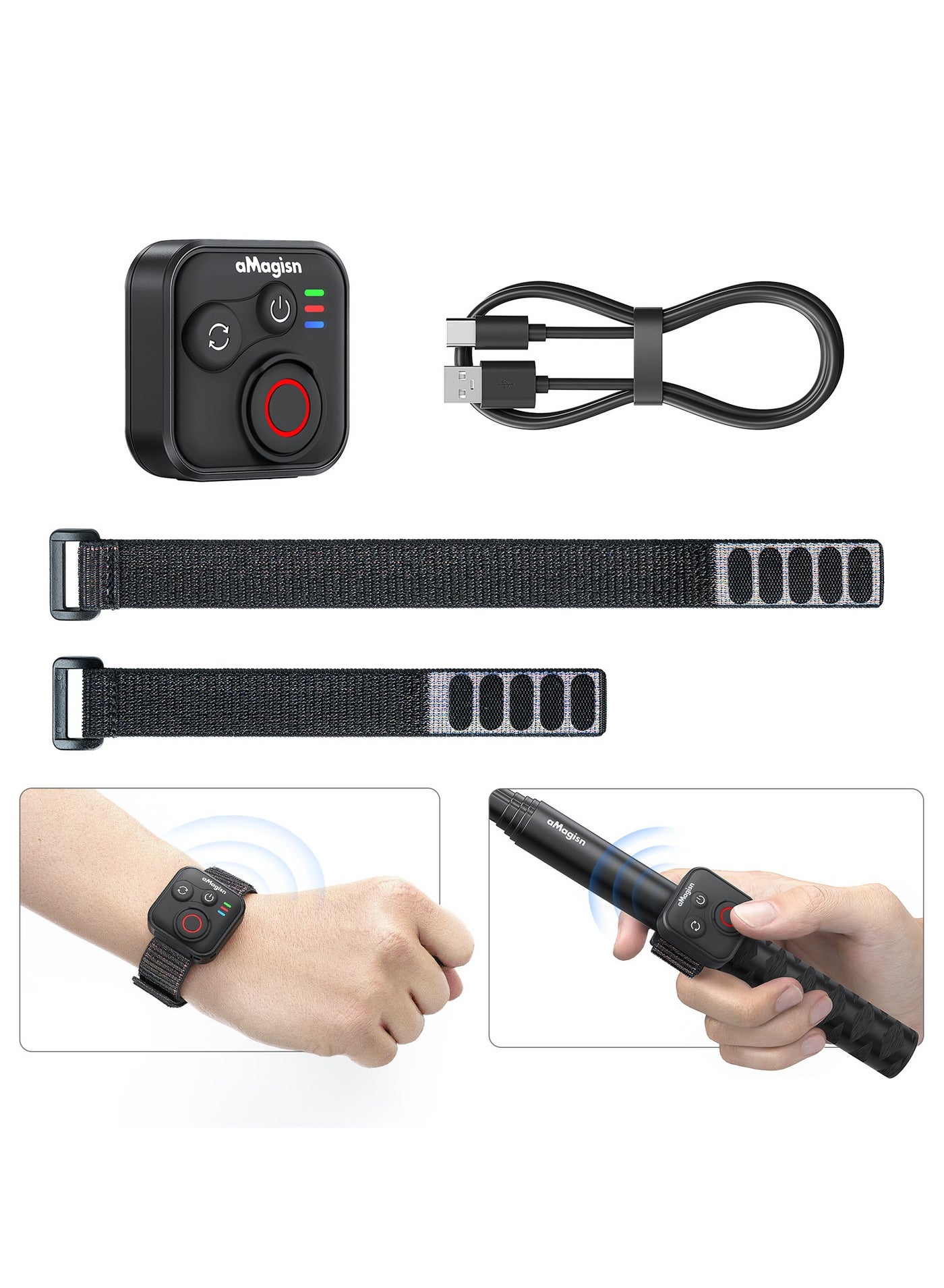 Compare Action Camera Bluetooth Remote for Insta360 & Hero Series, iOSAndroid Compatible, Waterproof, Long Range 50m, Versatile Mounting at KSA Price
