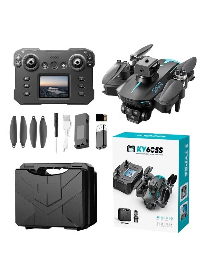 Compare KY605S 4K HD Camera Drone with Brushless Motor & Obstacle Avoidance – Foldable Quadcopter Toy, FPV WiFi Control, OneKey Takeoff, Altitude Hold, Portable Flying Camera Drone at KSA Price