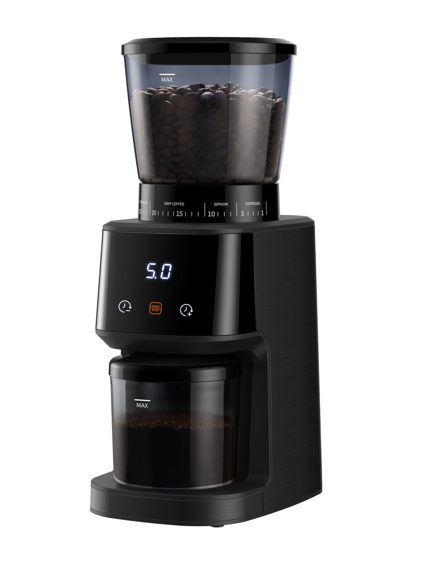 Conical Burr Coffee Grinder, 165W Power, 31 Grind…
