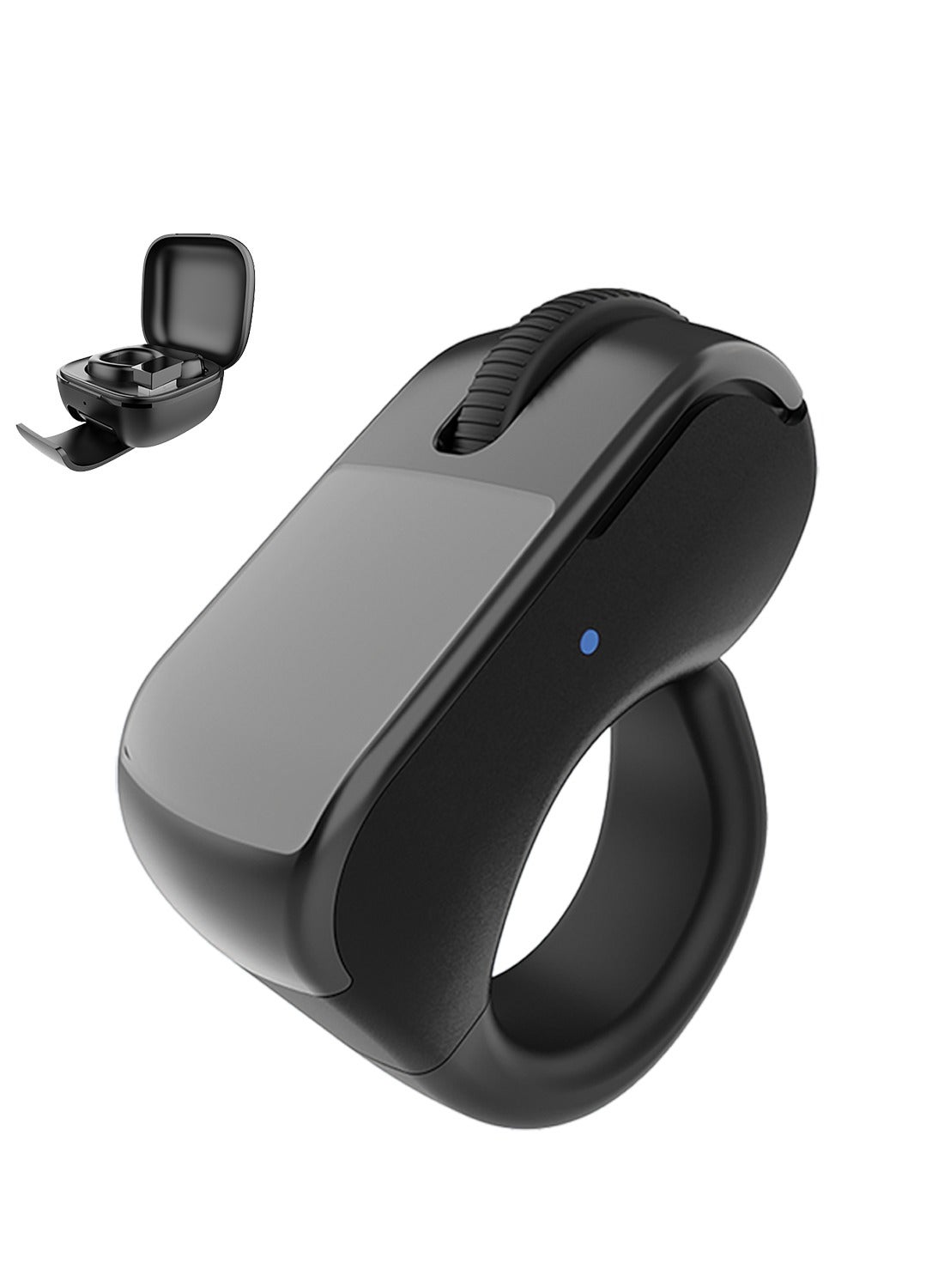 Compare Moxedo Bluetooth 5.3 Finger Ring Mouse for PC, Laptop, Tablet, Mobile Wireless Wearable Presenter with Touchpad, Scroll & Page Turner Remote Controller Ring with Charging Case & Stand at KSA Price