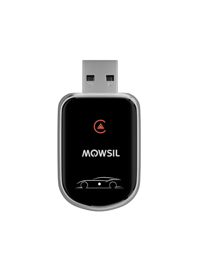 Compare Mowsil Wireless CarPlay Smart Adapter Plug & Play USB Dongle at KSA Price