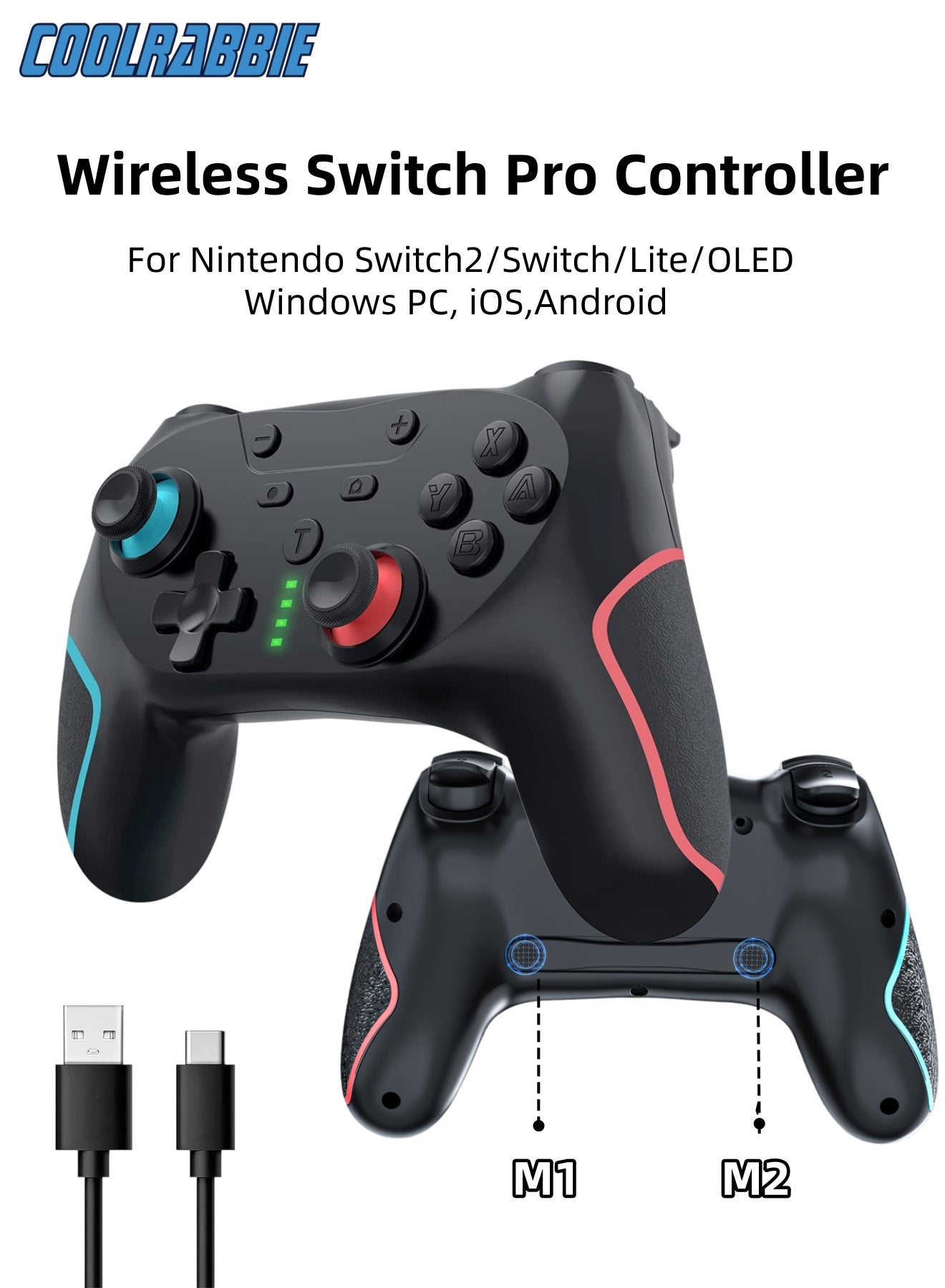 Wireless Gaming Controller for Nintendo Switch…