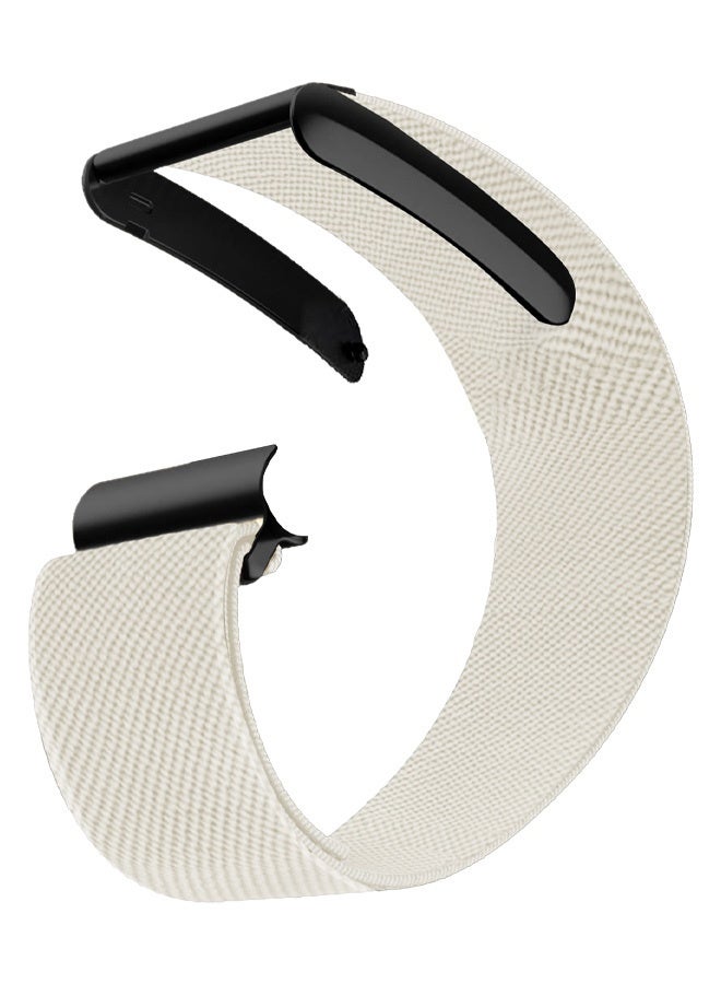 Compare Nylon Sport Band for Whoop 4.0 Breathable Adjustable Wristband Water Resistant Replacement Strap Off White at KSA Price