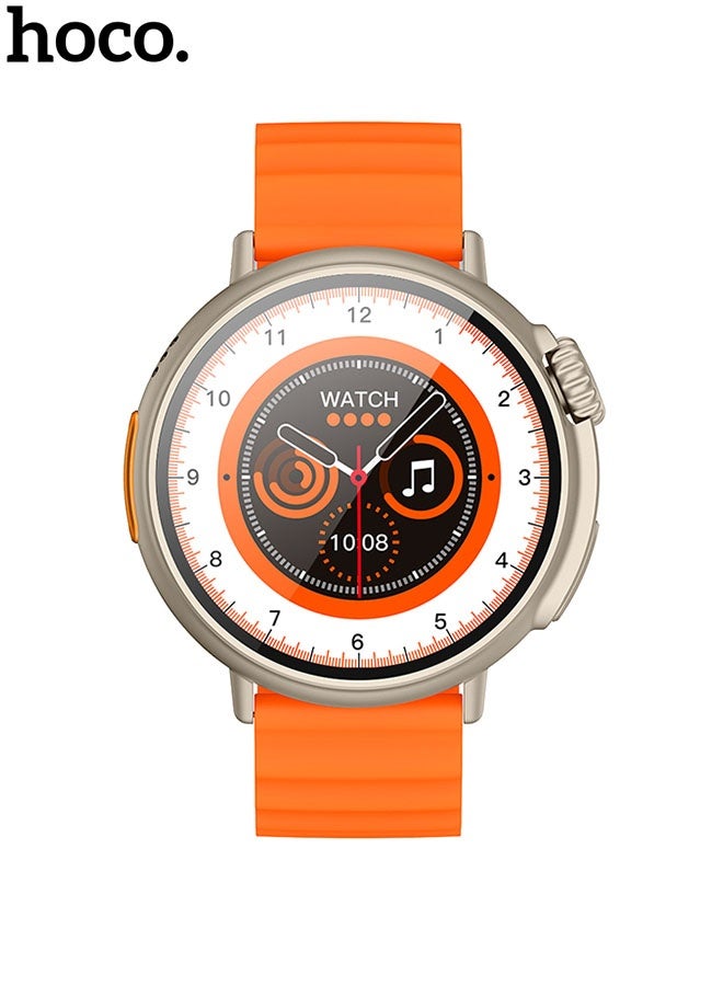 Y18 Smart Sports Watch (Call Version)(Orange/Gold)