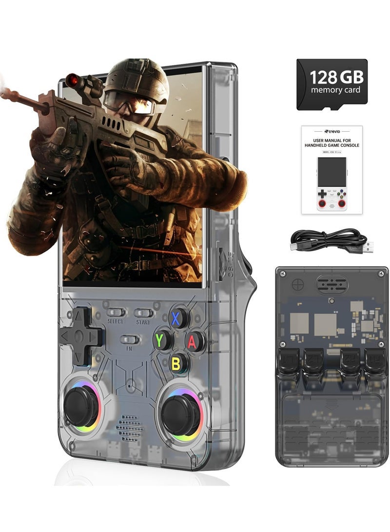 Compare R36 Ultra Retro Handheld Game Console, 4.0Inch 720x720 IPS Large Screen, Preloaded 20,000+ Classic Games, Linux Open Source with WiFi for Multiplayer, Portable Travel Game System, Kids & Adults Gift at KSA Price