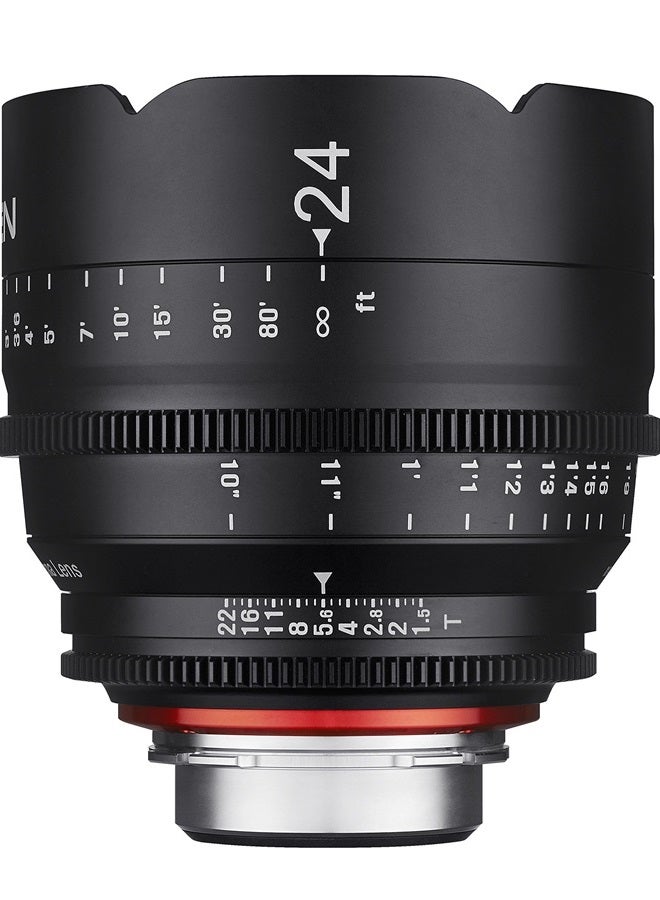 Compare Xeen XN24C 24mm T1.5 Professional CINE Lens for Canon EF,Black at KSA Price