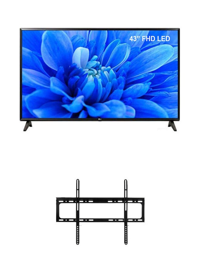 Compare 43 Inch Full HD LED TV With Flat Panel TV Wall Mount Bracket 20 X 26Cm 43LM5500PVAbundle Black at KSA Price