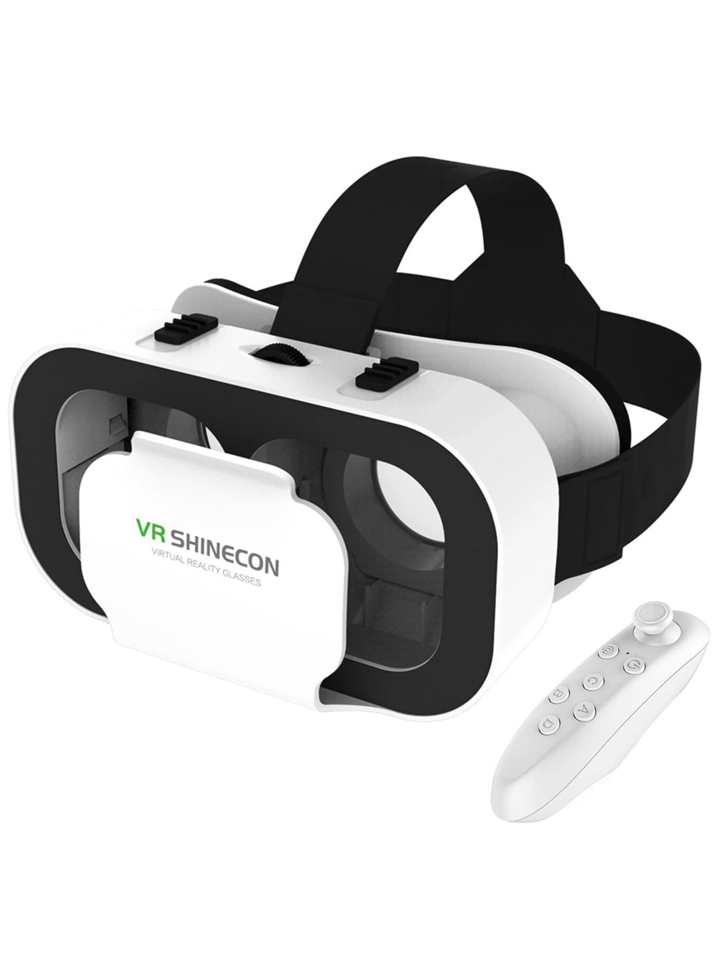 Compare 3D Virtual Reality Headset with Bluetooth Remote Control, Fully Compatible with 4.76.5 Inch iPhone and Android Smartphones, Ideal for Immersive Gaming and Movies, Perfect Gift for Kids and Adults at KSA Price