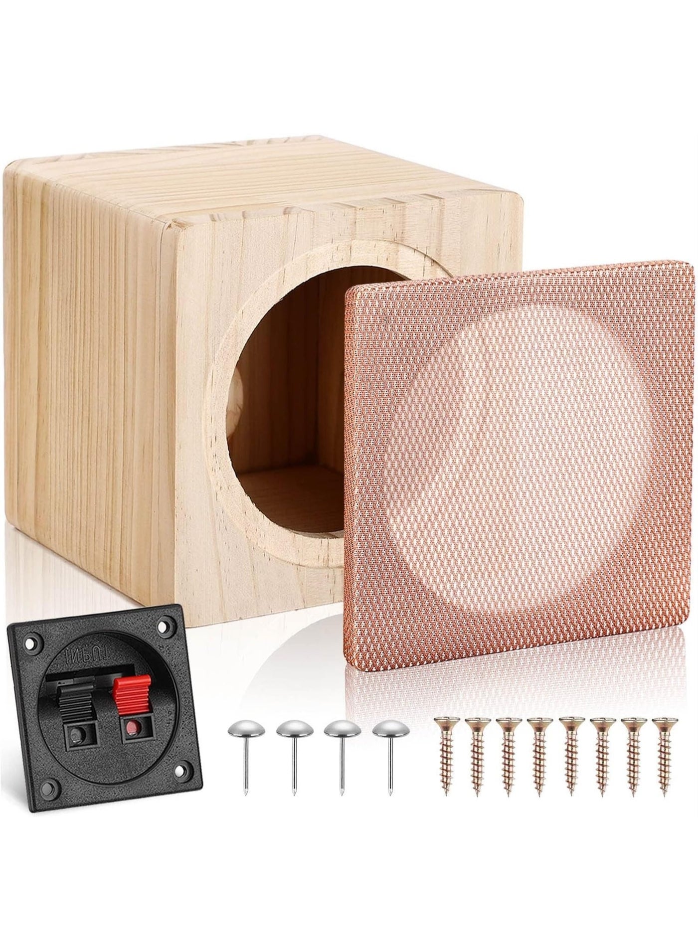 Compare Ported Wooden Speaker Enclosure, Single Car Wood Box with SoundAbsorbing Cotton & Terminal Cup, Vented Design Size: 6.5IN at KSA Price
