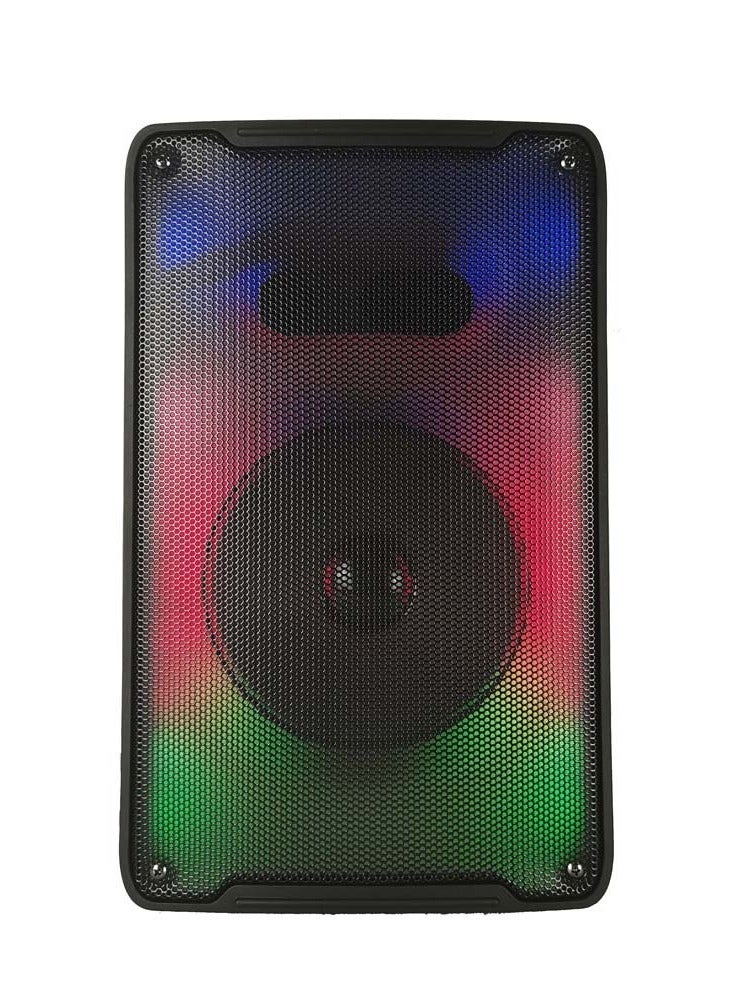 Compare Crony RX8136 big bluetooth speaker 8 inch flame fire running colorful light portable party speaker for out door use with wired microphone karaoke at KSA Price