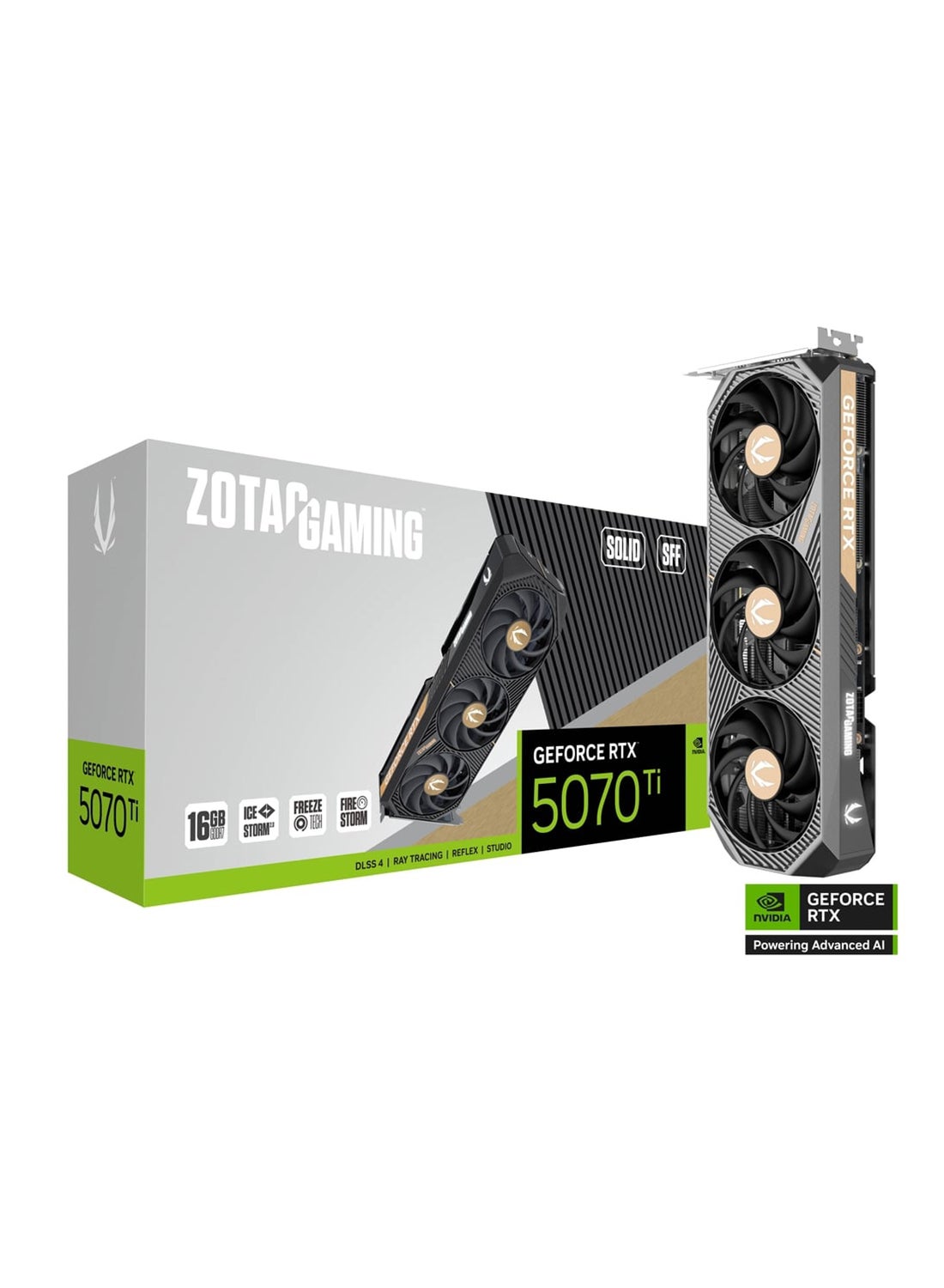 GAMING GeForce RTX 5070 Ti SOLID SFF, ZT-B50710D3-10P