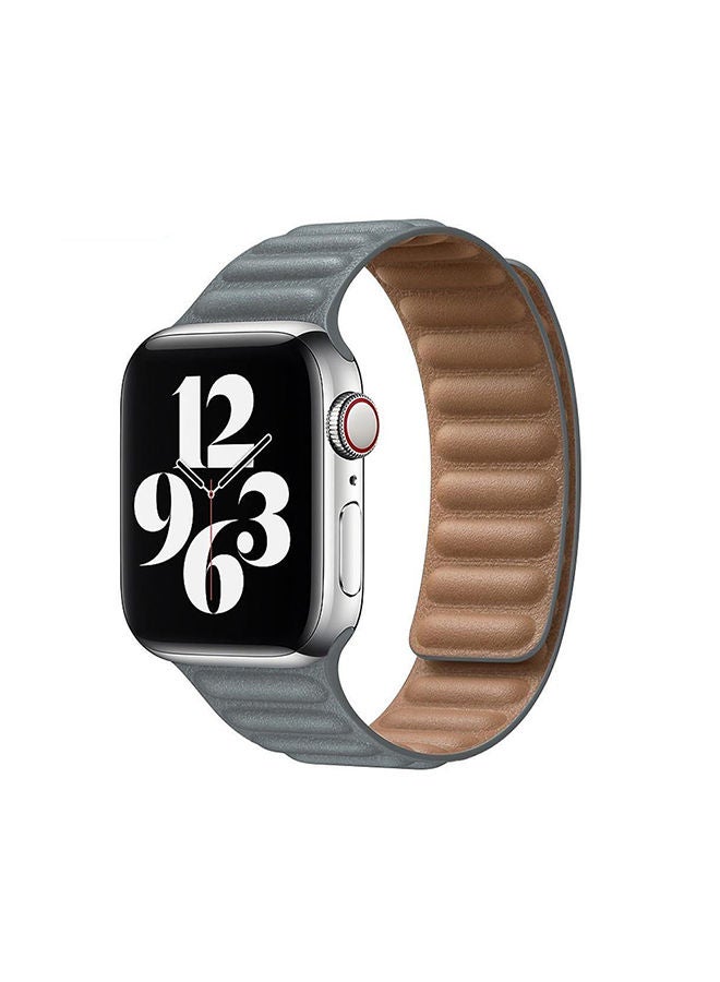 Leather Magnetic Loop Strap For Apple Watch Series…
