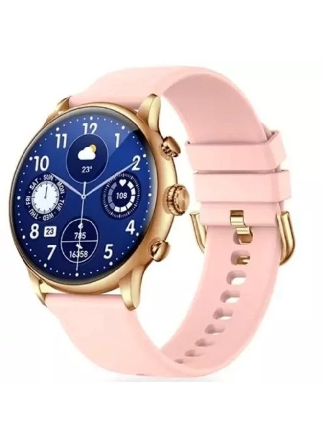 Compare Nodizz OA96 Pro Smartwatch – 1.3inch Super AMOLED Round Display, Bluetooth Calling & Health Tracking – Ramadan Special Edition – Includes 2 Interchangeable Straps – Rose GoldBlack at KSA Price